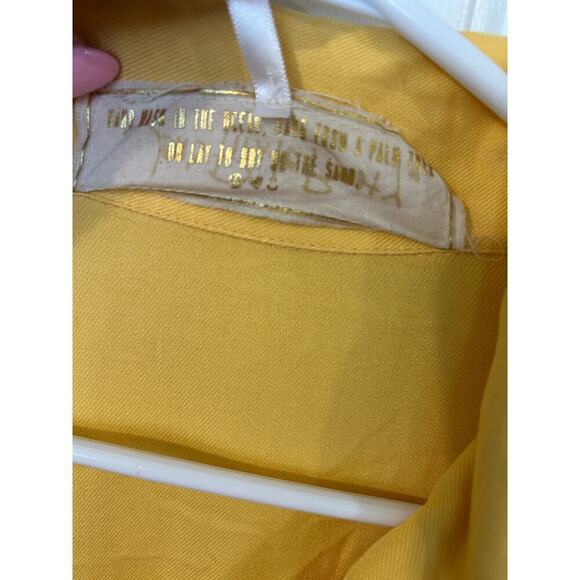 Jen's Pirate Booty Palmetto Romper 6 pocket yellow tropical - Picture 7 of 7